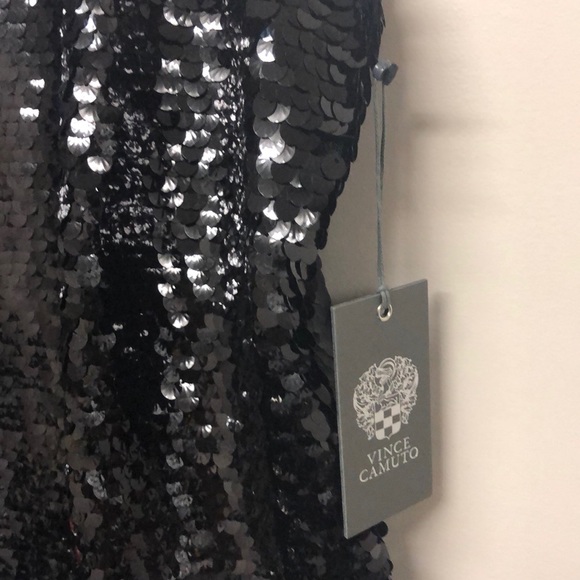 COPY - Vince Camuto black sequin cami top - Picture 3 of 11